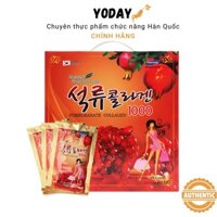 Nước Ép Lựu Collagen Hàn Quốc Hộp 30 gói* 80ml giúp giảm huyết áp, ngăn ngừa ung thư giàu vitamin