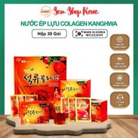 Nước Ép Lựu Collagen Kanghwa Hàn Quốc , Nước Collagen Lựu Cao Cấp, Hộp 30 gói x 80ml