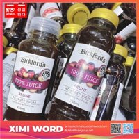 Nước ép mận trị táo bón BickFord’s 100% Juice Prune 250ml