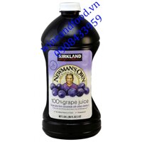 Nước ép nho nguyên chất Newman's Own Kirkland 2l84