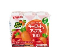 NƯỚC ÉP TÁO VÀ CÀ RỐT NGUYÊN CHẤT CHO BÉ PIGEON