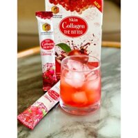 nước ép trái cây  collagen lựu đỏ thể bitter cacao