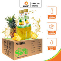 Nước ép trái cây hạt chia Panie vị Thơm chai 290ml - thùng 24 chai