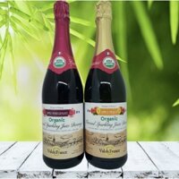 Nước ép Trái cây Hữu cơ Organic có gas Hương Lựu / Hương Đào chai 750ml Valde France Pháp