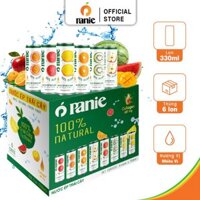 Nước ép trái cây Natural 100% Collagen Panie 330ml - thùng 06 lon