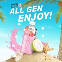 Nước ép vải và thạch dừa Mabu Coco