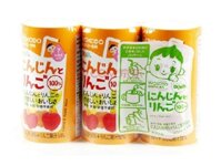 Nước ép Wakodo vị Cà rốt và Táo cho trẻ từ 7 tháng 125ml Set 3