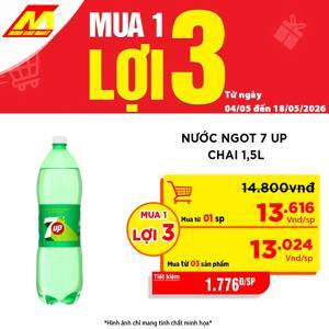Nước giải khát 7 Up Chai 1.5L