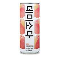 Nước giải khát có gas DemiSoda vị đào 250ml (Hàn Quốc)