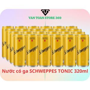 Nước giải khát có gas Schweppes Tonic - 330ml, 24 lon