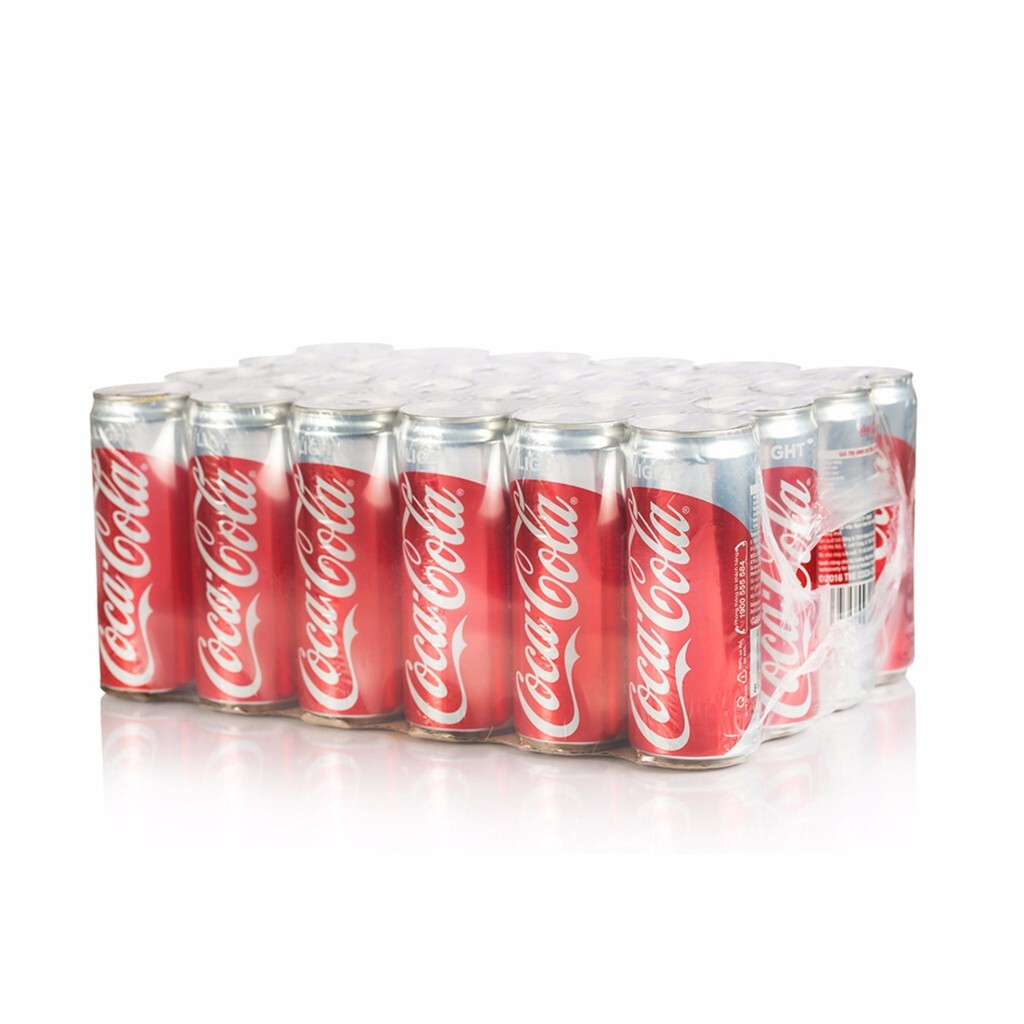 Nước giải khát không đường Coca Cola light thùng 24 lon x 330ml