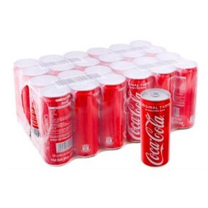 Nước giải khát không đường Coca Cola light thùng 24 lon x 330ml