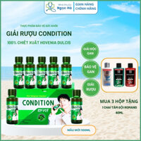 Nước giải rượu Condition Heathcare Hộp 10 chai 100ml Giúp giải rượu bia,giải độc gan, bảo vệ gan - Nhà thuốc Ngọc Hà