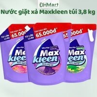 Nước giặt ❤️ FREE SHIP ❤️ nước giặt Maxkleen Hương Nước Hoa Huyền Diệu  & Hương Nắng Hồng 3.8kg/Túi