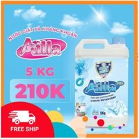 Nước giặt Ailla⚡FREE SHIP⚡Diệt khuẩn 99%, Sạch thơm,Lưu hương 3 tầng,Công nghệ triệt bọt thông minh, Hương hoa nắng 5kg