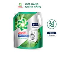 nước giặt ariel 2.4kg xanh lá