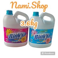 Nước Giặt Binky 3.6kg hương xả vải junco siêu thơm .