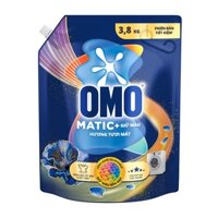 Nước giặt cửa trước giữ màu bền đẹp Omo túi 3.8kg (1 Túi)