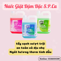 Nước Giặt Đậm Đặc S.P.Ca 4.5KG Chiết Suất Tinh Dầu Thiên Nhiên Thơm Dịu An Toàn Tiết Kiệm