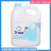 Nước giặt dnee xanh 3L mẫu mới nắp Neo chính hãng thái lan