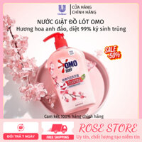 Nước giặt đồ lót OMO diệt 99% ký sinh trùng ,nấm hương anh đào - 300ml Chính Hãng