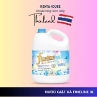 Nước Giặt Fineline Giặt Xả Quần Áo Thái Lan Thơm Lâu Dùng Giặt Tay Và Máy [Xanh] Can 3000ml