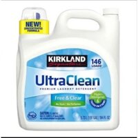 Nước giặt Kirkland Signature Ultra Clean Free & Clear HE Hypo-Allergenic của Mỹ bình 5730ml