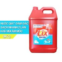 Nước giặt Lix đậm đặc 9kg - bảo vệ da tay