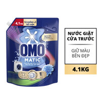 Nước giặt Matic giữ màu bền đẹp cửa trước Omo túi 4.1kg (1 Túi)