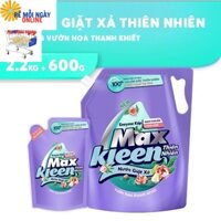 Nước giặt Maxkleen 2.2kg HƯƠNG THIÊN NHIÊN Tặng túi lau sàn 600g