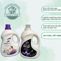 Nước giặt MK Soft LUXURY Can 3,8kg chính hãng đánh bay vết bẩn lưu hương thơm ngát bảo vệ máy giặt