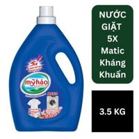 Nước Giặt  Mỹ Hảo 5X - Dành Cho Máy Giặt -  Xanh Kháng Khuẩn - 3,5kg