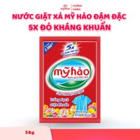 Nước Giặt Mỹ Hảo 5X - Đỏ Kháng Khuẩn - 38g/ Gói - 10 Gói