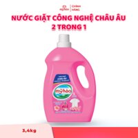 Nước Giặt Mỹ Hảo Công Nghệ Châu Âu - 2 trong 1 - 3,4kg