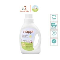 Nước giặt Nappi chai 1 lít chiết xuất dầu cọ cho quần áo trẻ sơ sinh - Monnie Kids