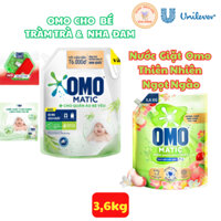 Nước giặt OMO Cho Bé 3.6kg | Bột giặt OMO Thiên Nhiên Ngọt Ngào 3.6kg – Dịu nhẹ, sạch bẩn vượt trội