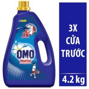 Nước giặt Omo cho máy giặt cửa trước - chai 4.2kg