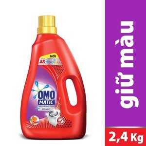 Nước giặt OMO dịu nhẹ trên da dạng chai 2,4kg