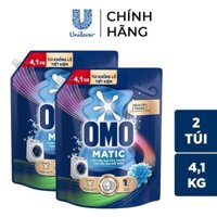 Nước giặt OMO Maitc cửa trước,cửa trên Túi Lớn 4.1 Kg Hương Comfort tinh dầu thơm