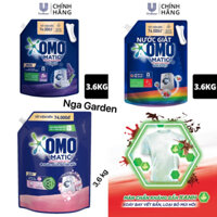 Nước giặt Omo Matic cho máy giặt cửa trước túi 3,6 kg