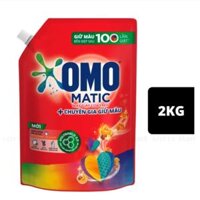 Nước Giặt OMO Matic Chuyên Gia Giữ Màu Hương Cam & Hổ Phách Túi 2kg