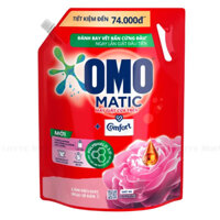 Nước giặt Omo Matic Comfort cửa trên hoa hồng Ecuador túi 3,6Kg