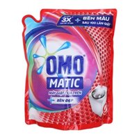 Nước giặt Omo Matic Cửa trên Giữ màu túi 2,4kg