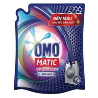 Nước giặt Omo Matic Cửa Trên bền đẹp túi 2.4kg