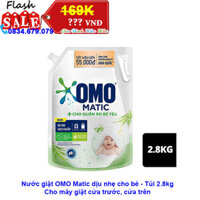 Nước giặt OMO Matic dịu nhẹ cho bé yêu - Túi 2.8kg