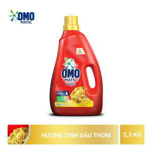 Nước giặt OMO Matic máy giặt cửa trên chai 2.7KG