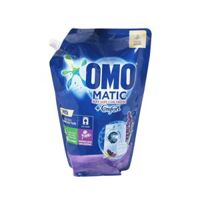 Nước giặt Omo Matic-máy giặt cửa trước+comfort, hương hoa oải hương, túi (2.0kg/1.9lít)
