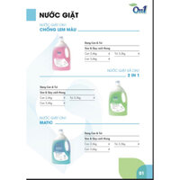 Nước giặt On1 nhiều mùi hương