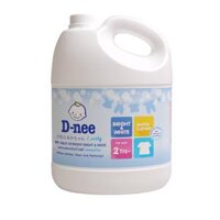 Nước giặt quần áo Dnee 3L – Trắng (bé từ 2Y+)
