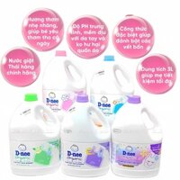 Nước giặt quần áo em bé Dnee 3000ml -Nước Giặt Xả Cho Trẻ Em an toàn , Chính hãng Công ty Đại Thịnh Chuẩn Thái